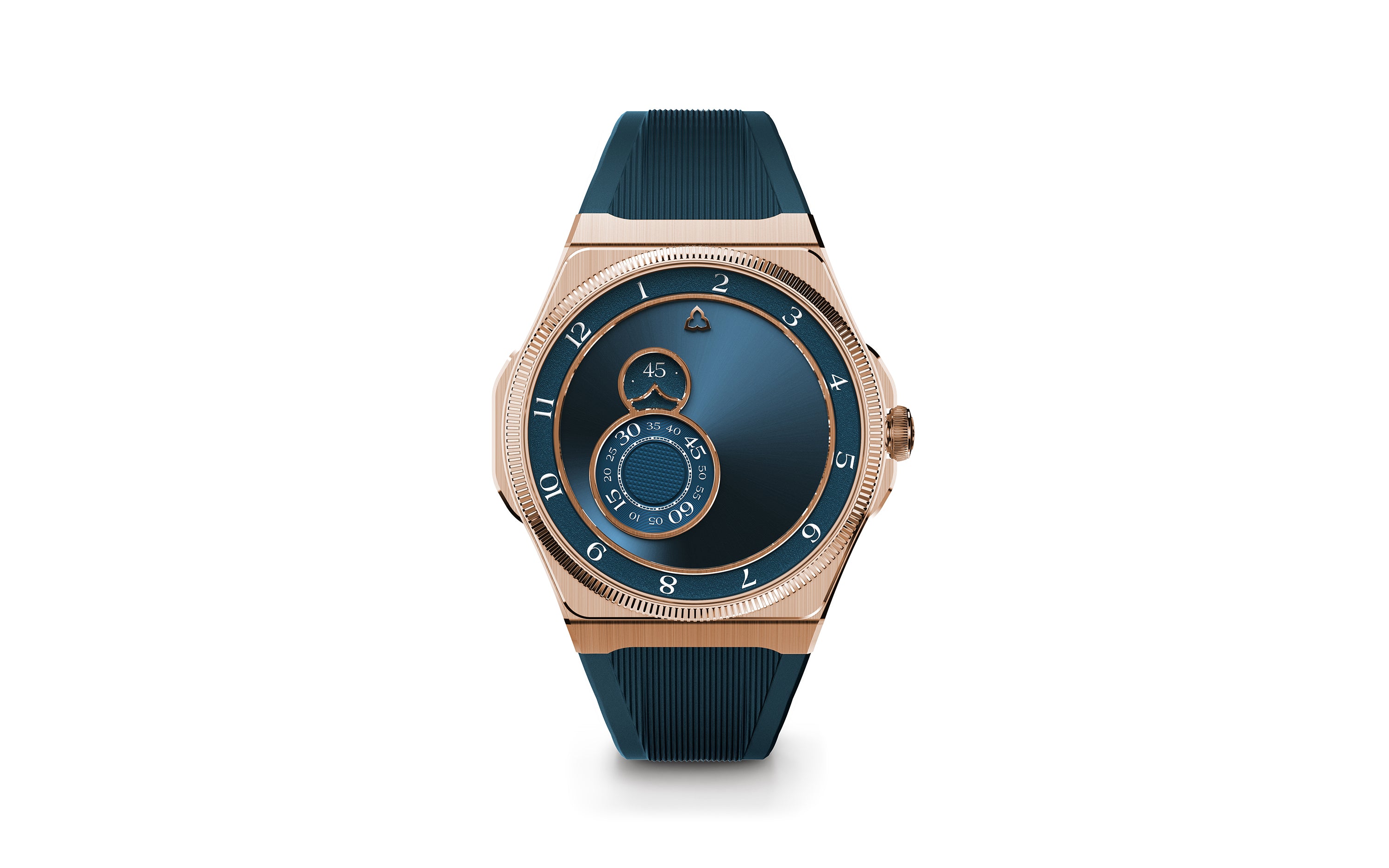 trente deux sunray blue rose gold case