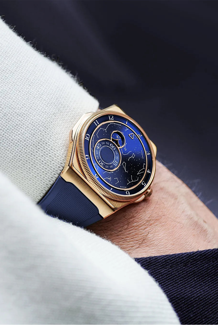 trilobe trente deux secret watch rose gold