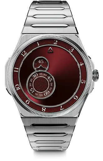 montre trilobe château trente-deux bracelet acier