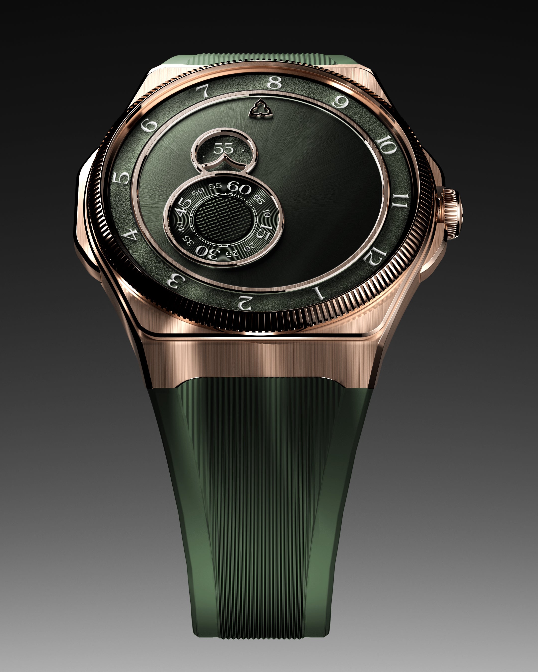 trente-deux sunray green rose gold case