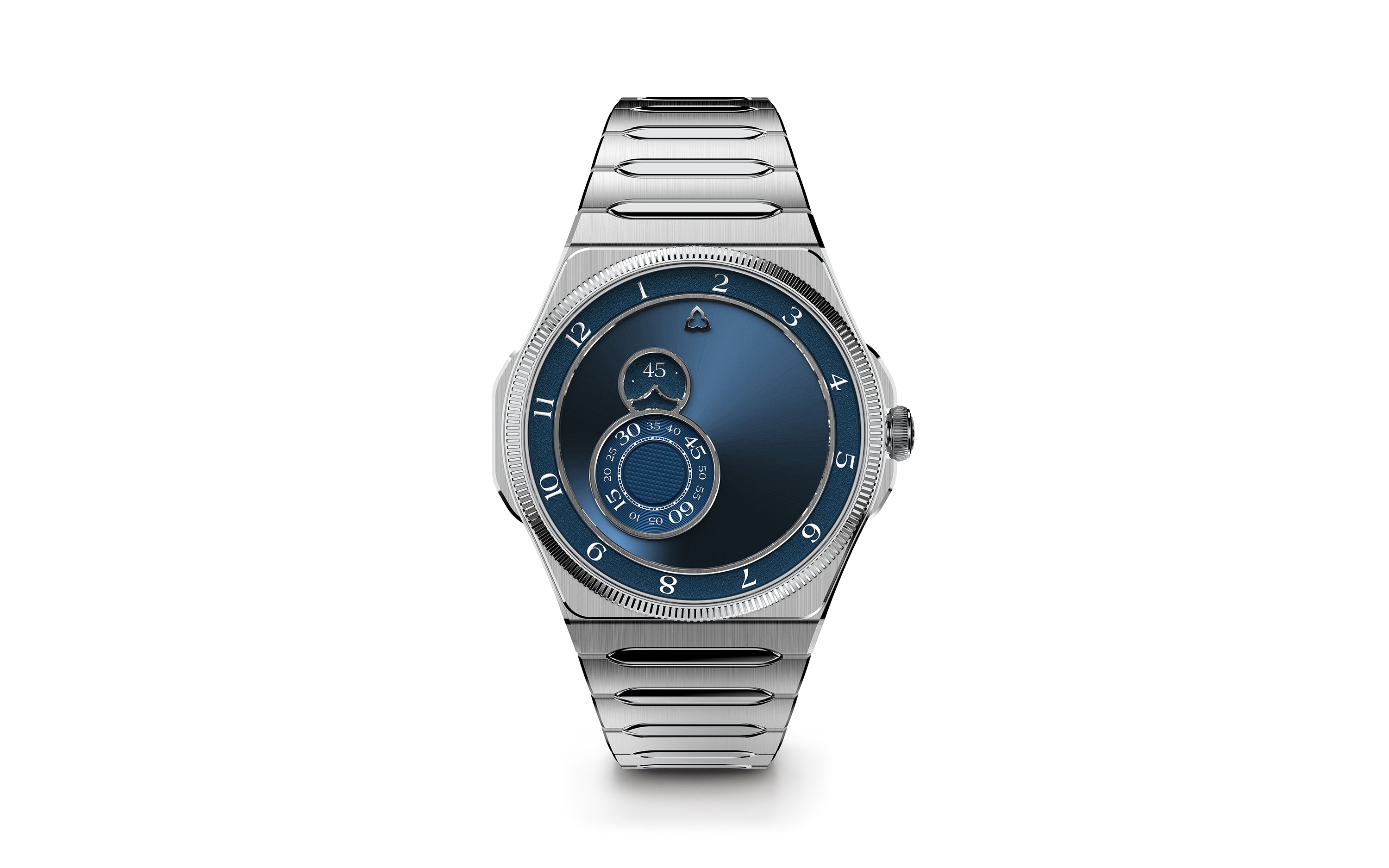 trente-deux sunray blue 316L steel case lifestyle