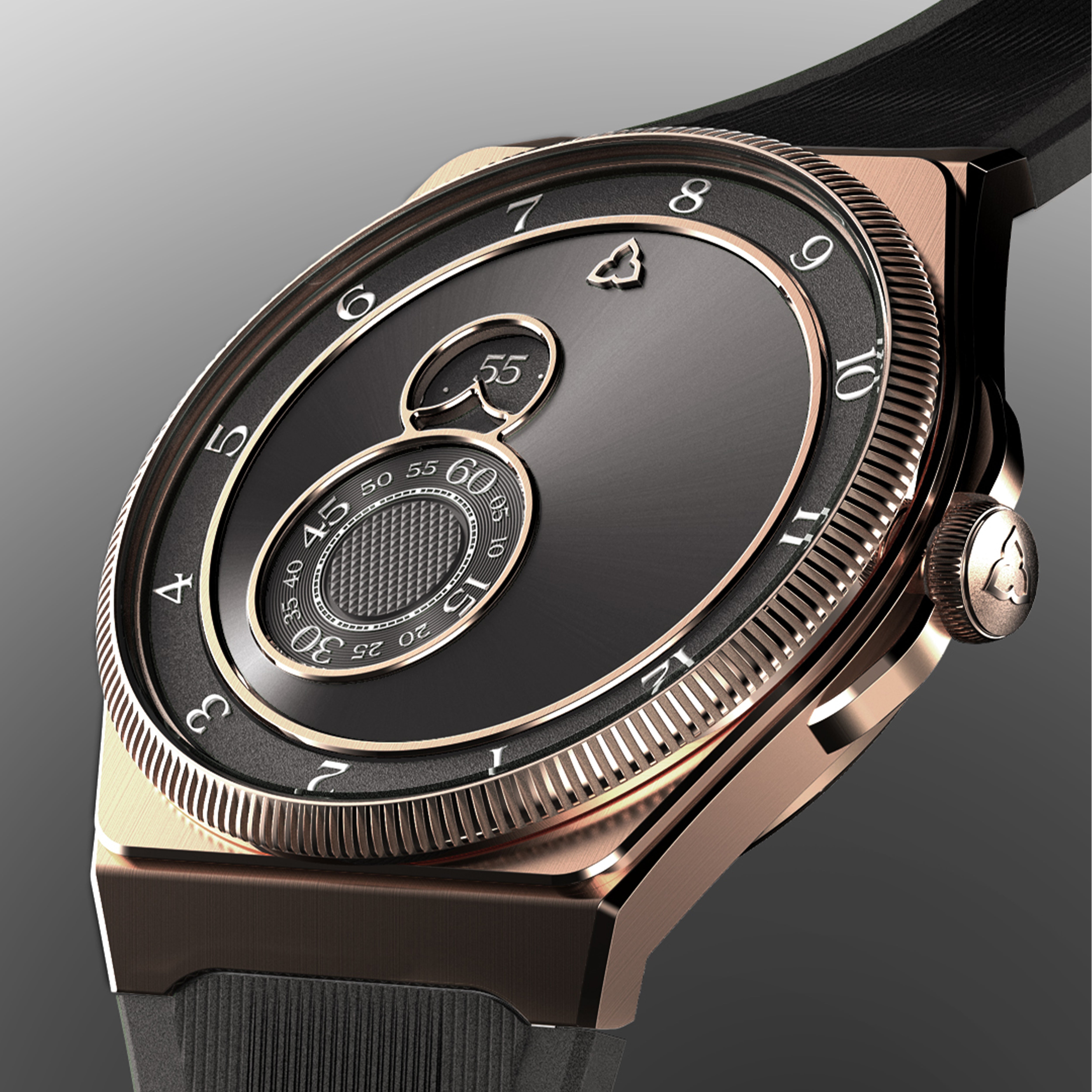 trente deux sunray grey rose gold case 