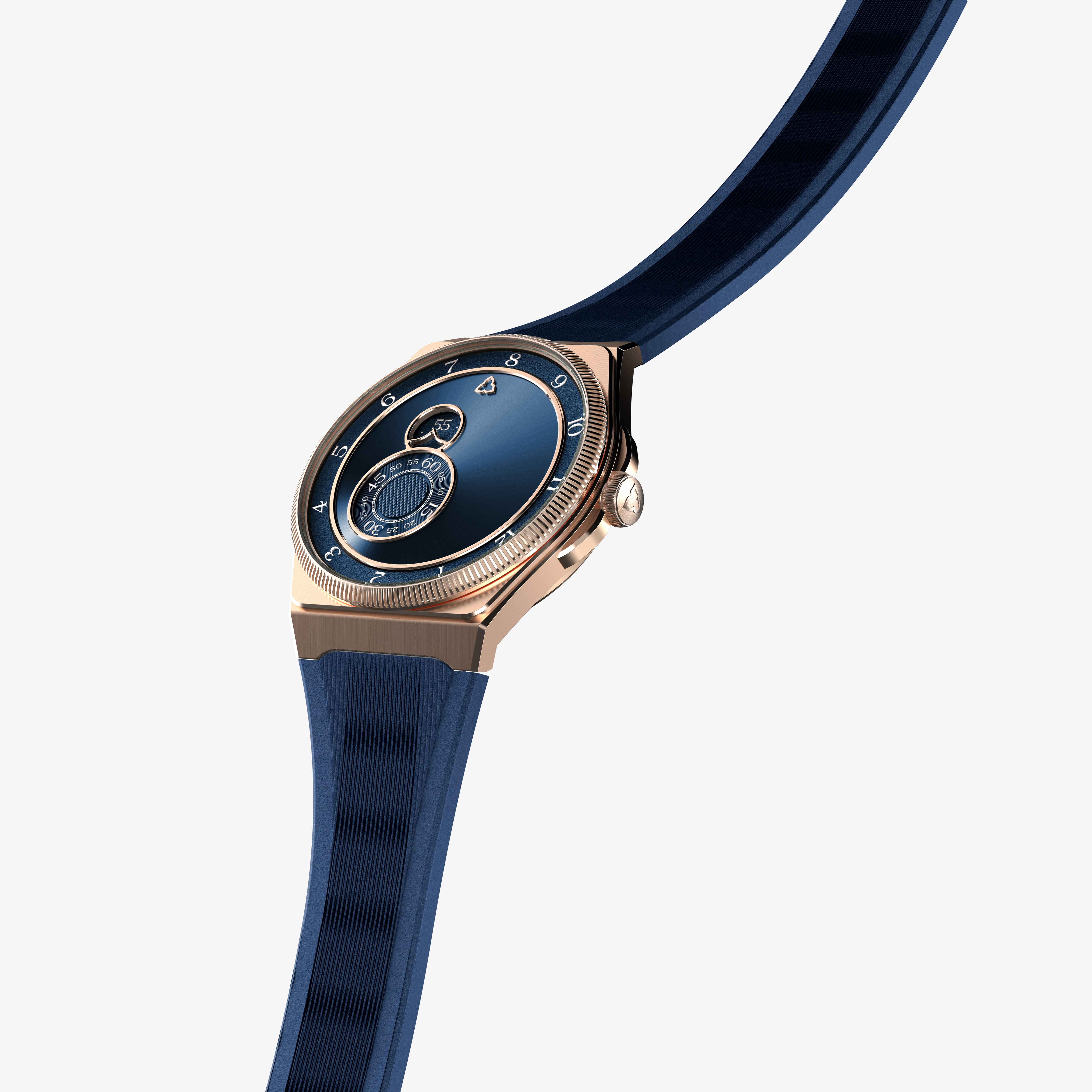 trente deux sunray blue rose gold case 